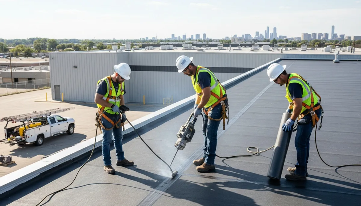 Commercial roofing in Colorado Springs, CO for hail, snow, and sun protection on business properties