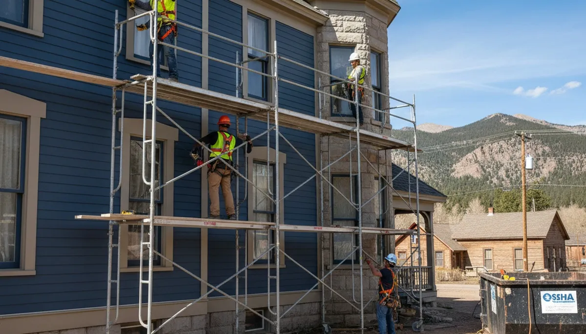Vinyl siding installation in Colorado Springs, CO for a residential home exterior